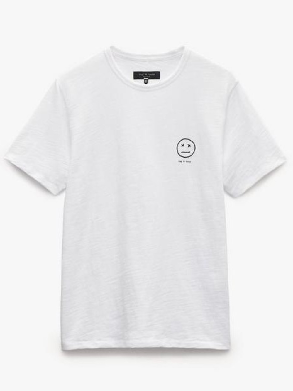 NWT rag & bone Sour Face Embroidered Tee in White